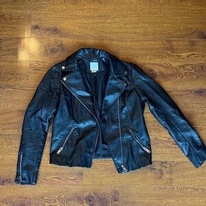 H&M Moto Style Faux Leather Biker Jacket